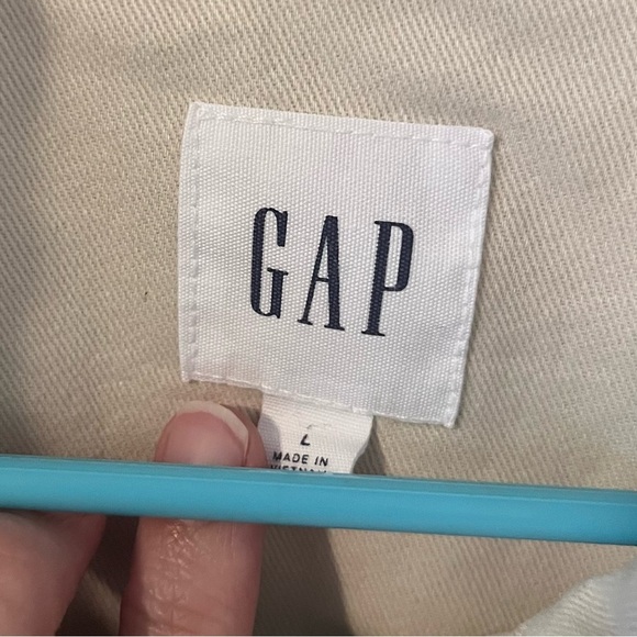 GAP Core Utility Jacket Beach Pebble Cotton Twill Large - Picture 3 of 10